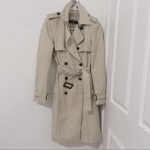 ZARA Beige Trench Coat Women's XS